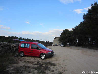 Parkplatz in Kroatien